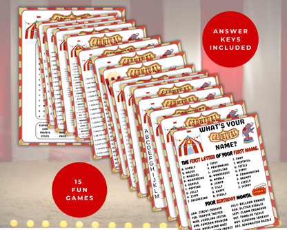 Carnival Party Game Bundle