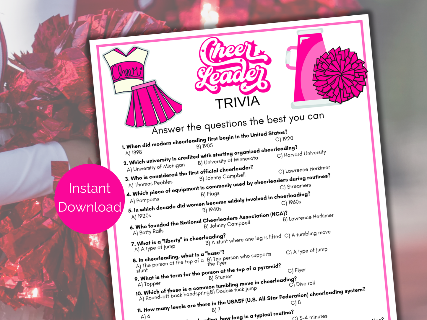 Cheerleading Trivia