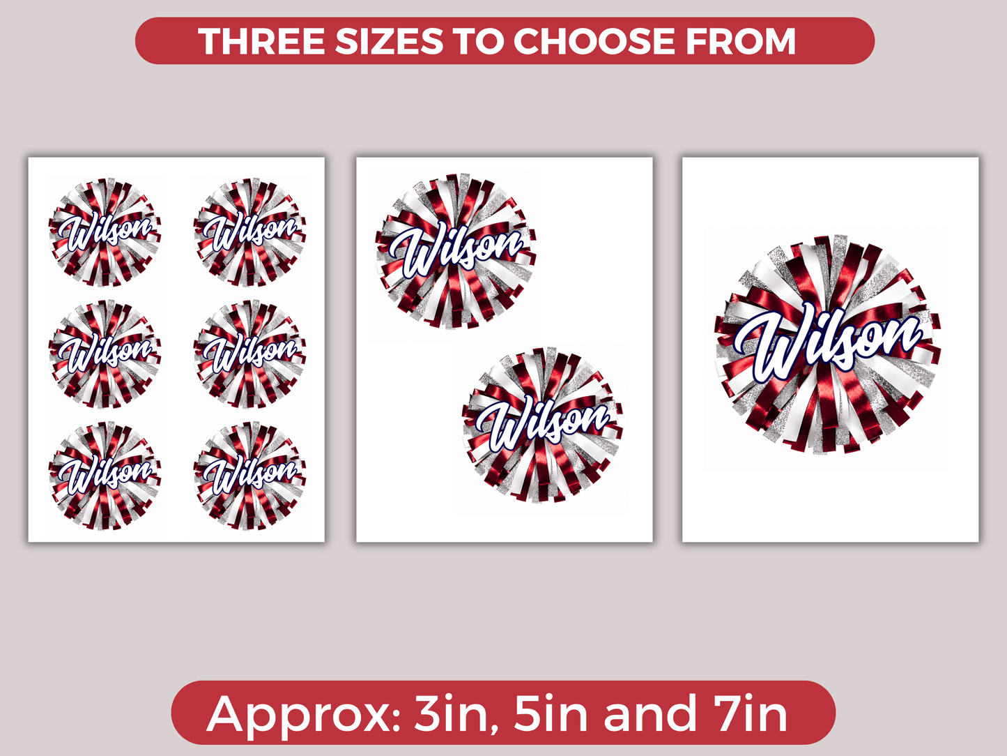 Editable Cheer Name Tags Template