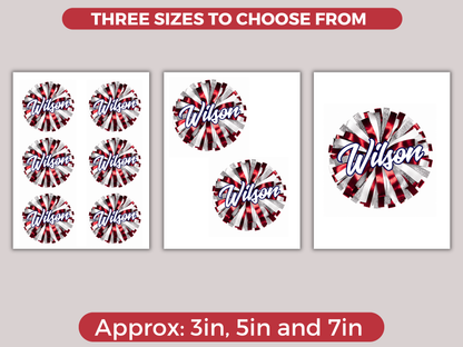 Editable Cheer Name Tags Template