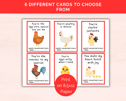 Funny Chicken Valentine Cards