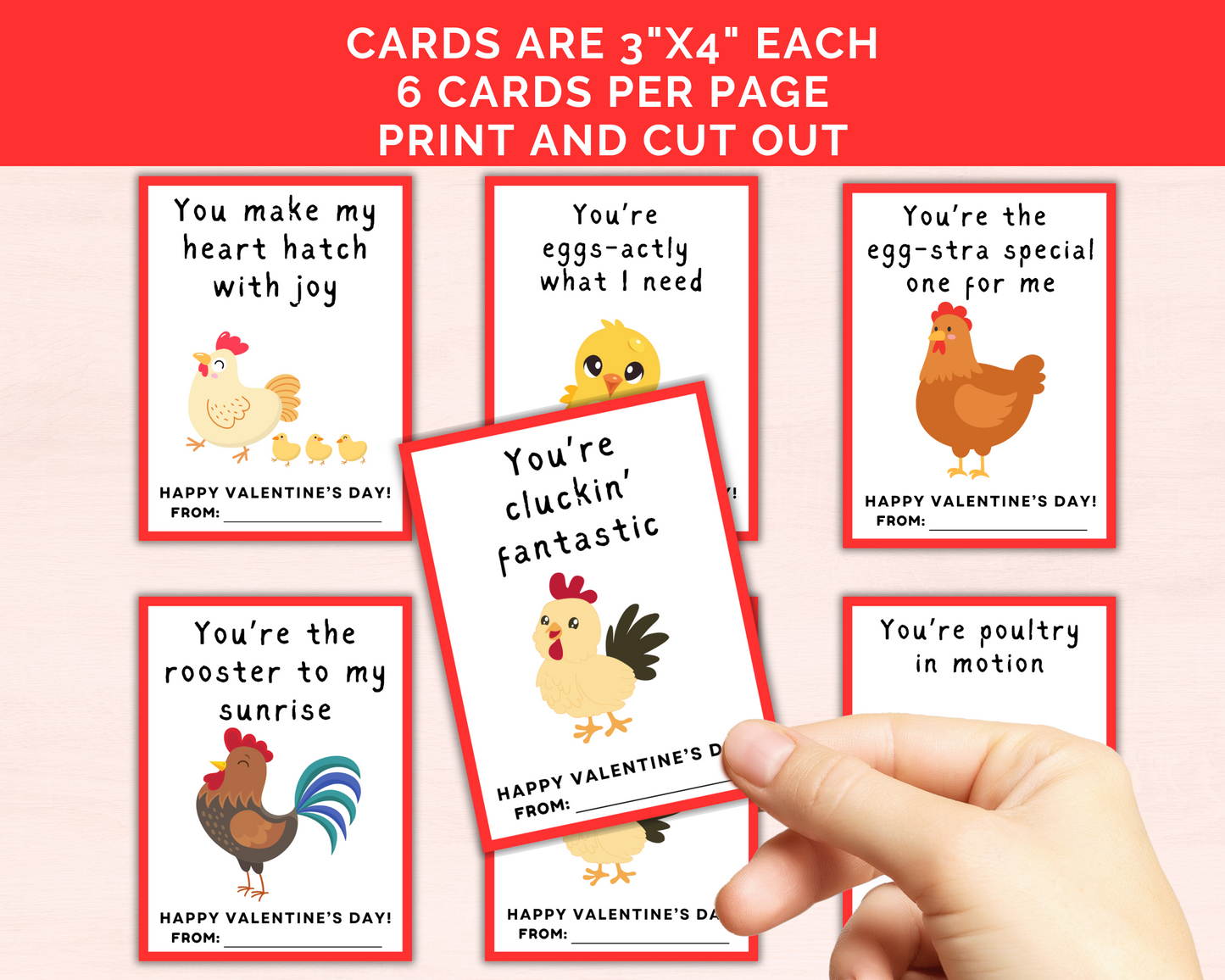 Funny Chicken Valentine Cards