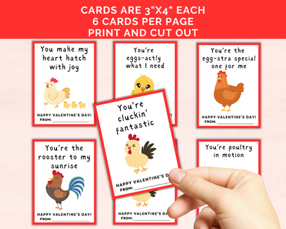 Funny Chicken Valentine Cards