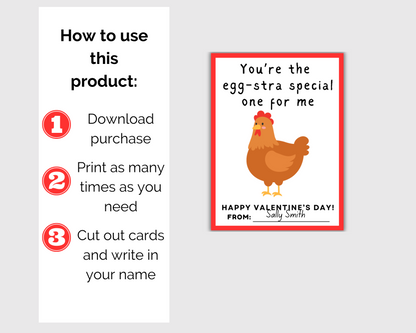 Funny Chicken Valentine Cards