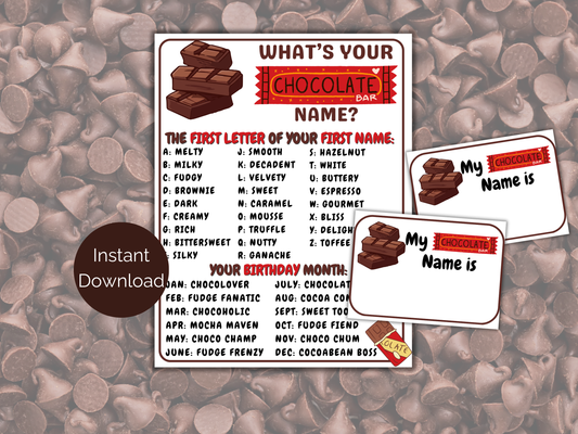 What's Your Chocolate Name