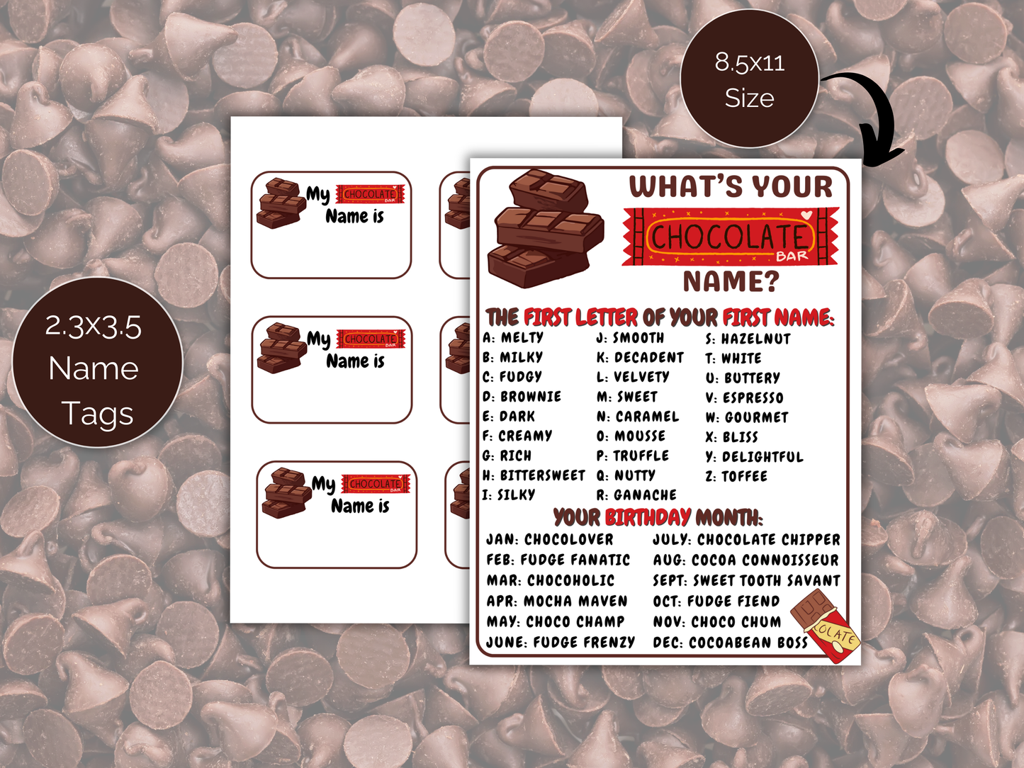 What's Your Chocolate Name