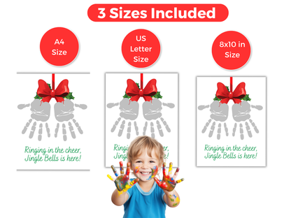 Christmas Jingle Bells Handprint Art