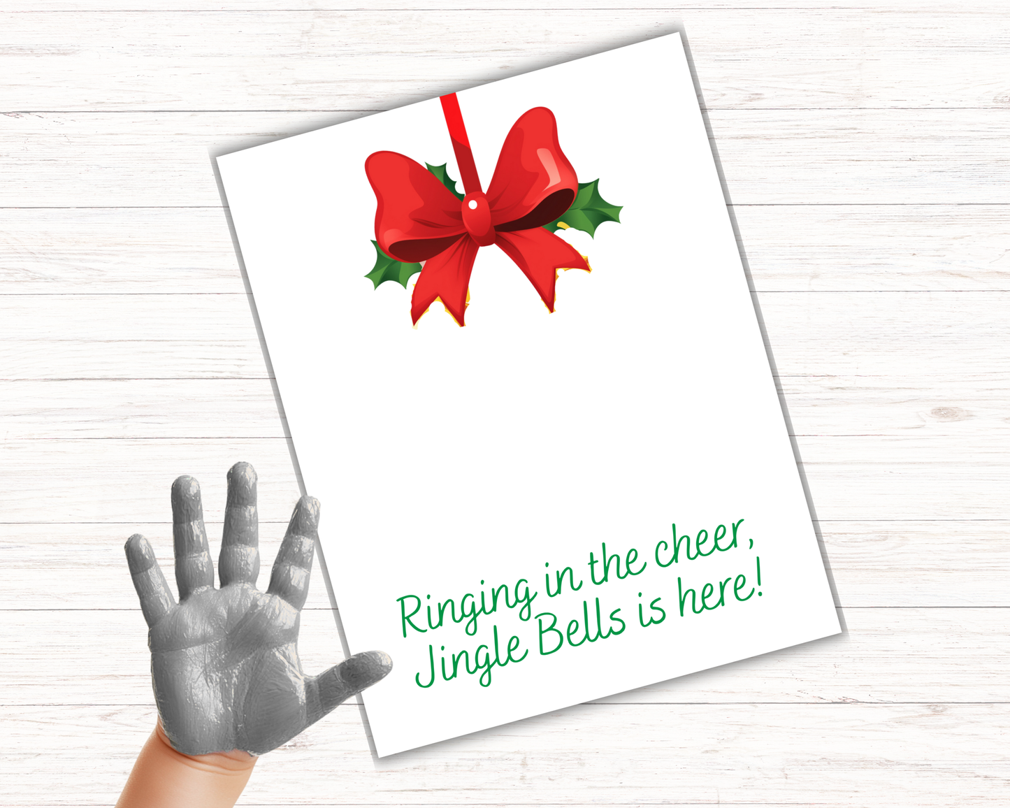 Christmas Jingle Bells Handprint Art