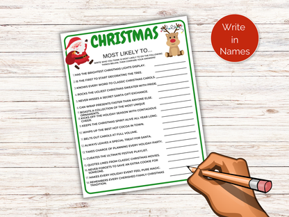 Christmas Most Likely To