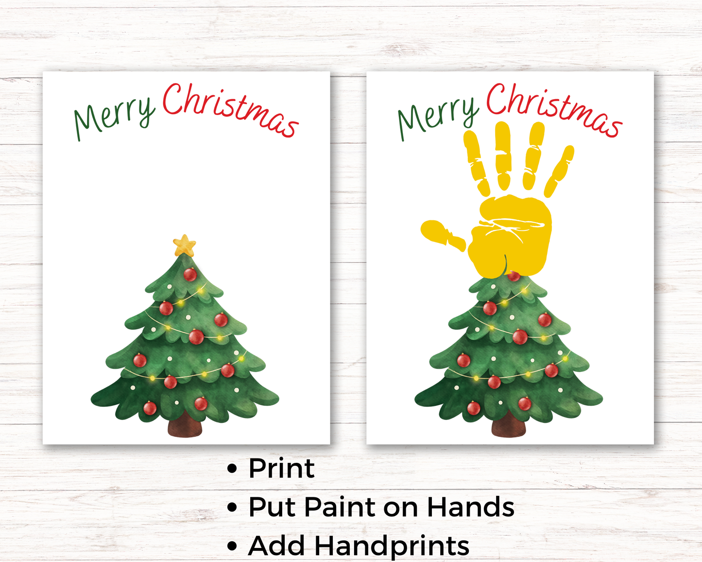 Christmas Star Handprint Art