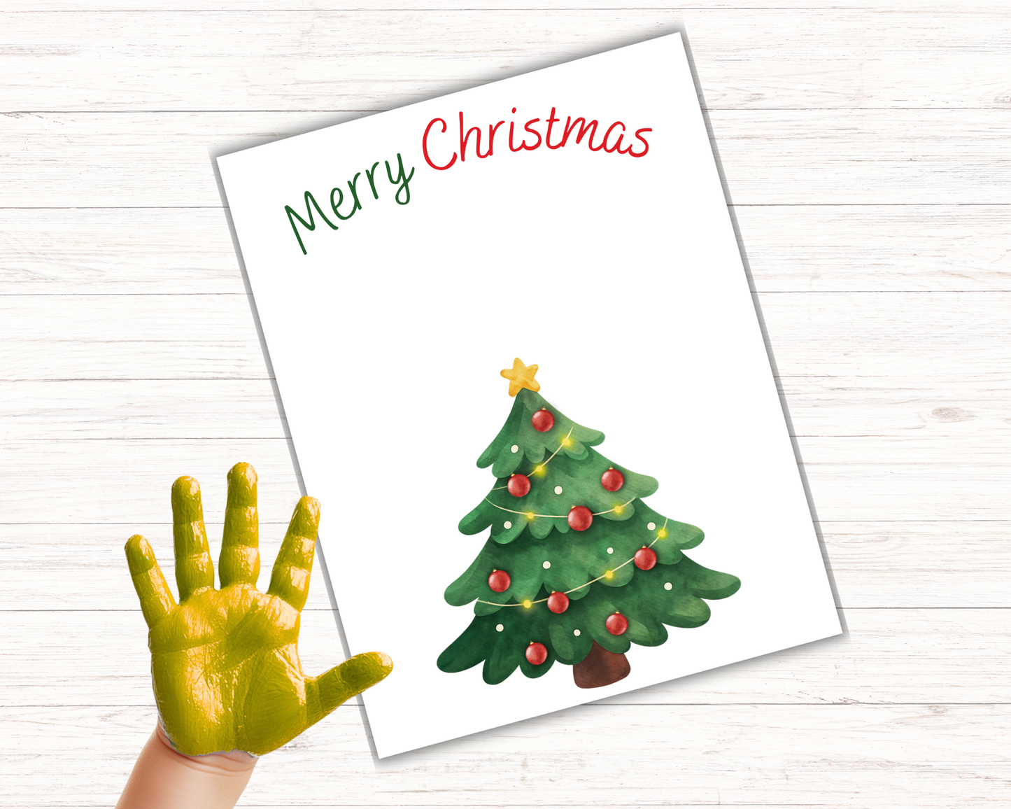 Christmas Star Handprint Art