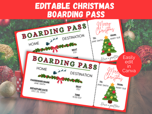 Christmas Boarding Pass