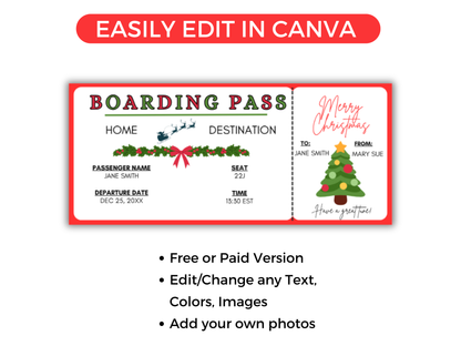 Christmas Boarding Pass
