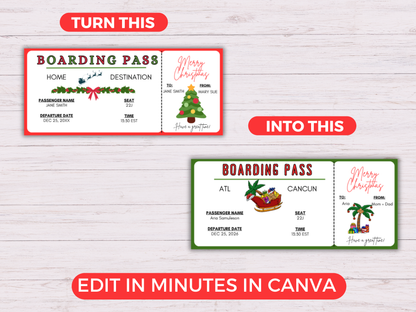 Christmas Boarding Pass
