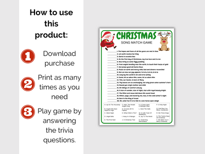 Christmas Carol Match Game