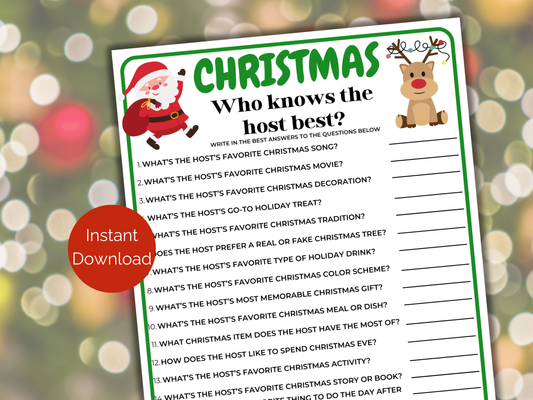 Christmas Who Knows the Host Best