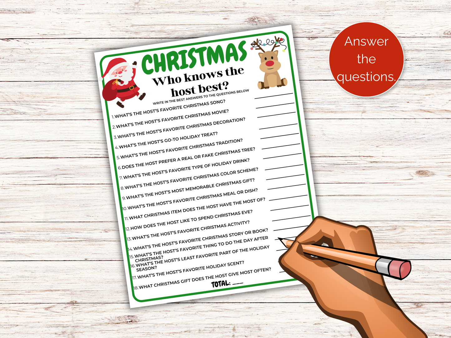 Christmas Who Knows the Host Best