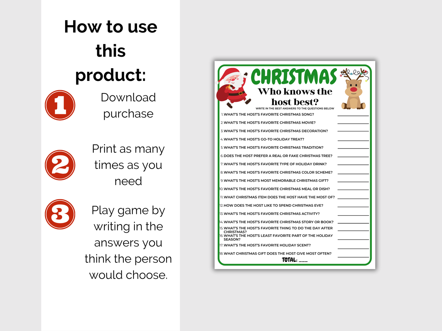 Christmas Who Knows the Host Best