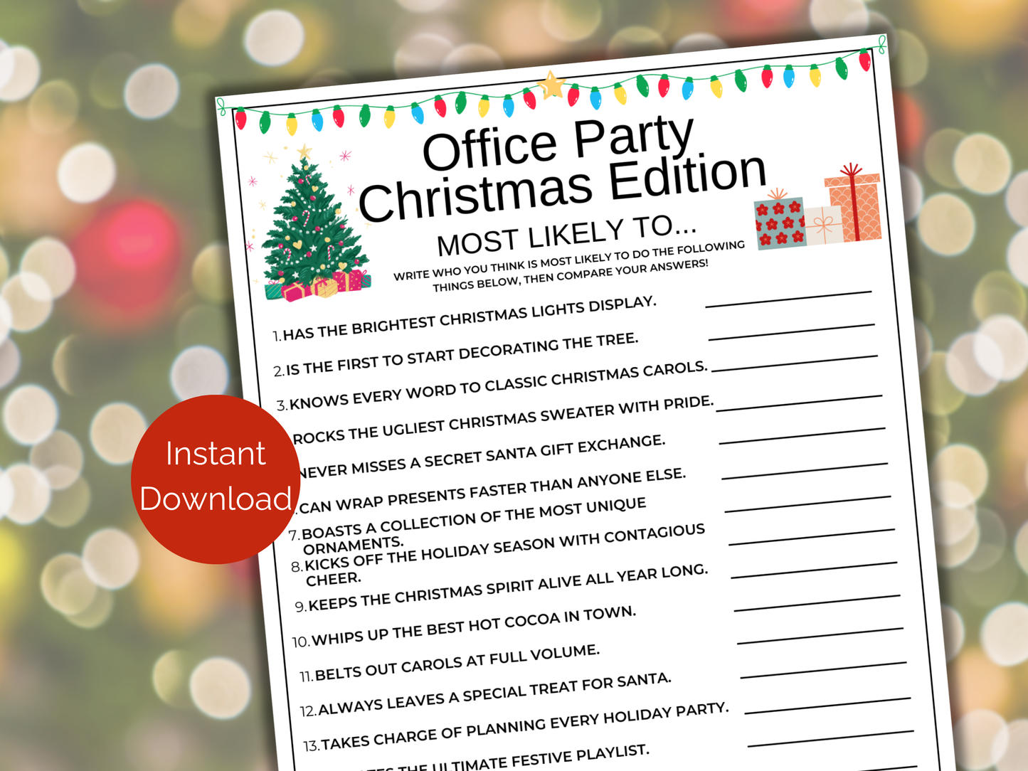 Office Christmas Most Likely To