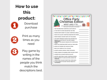 Office Christmas Most Likely To