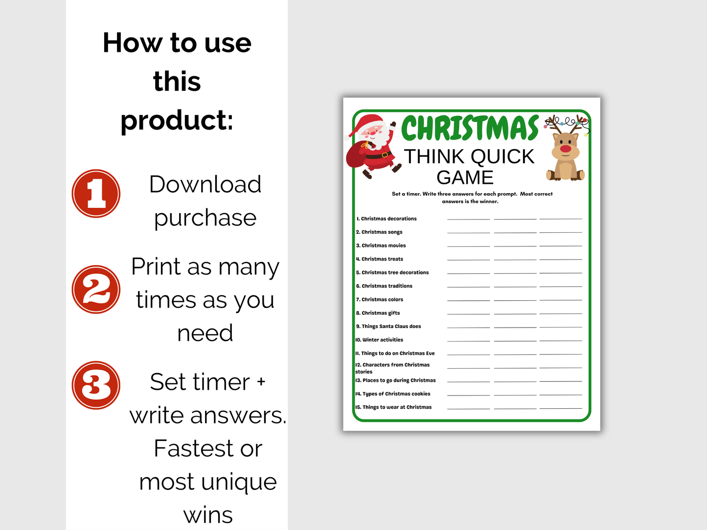 Christmas Think Quick