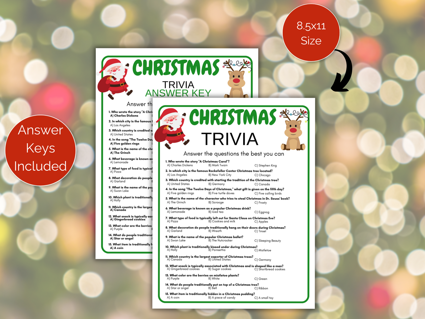 Christmas Trivia Game Bundle