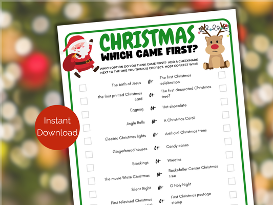 Christmas Which Came First Game