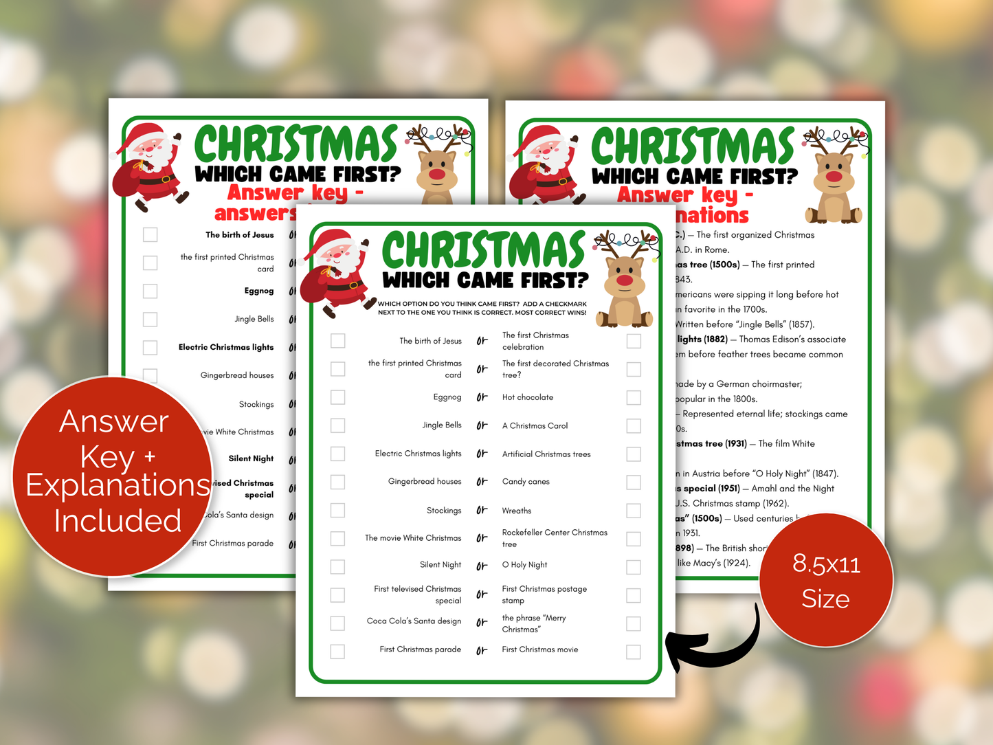 Christmas Which Came First Game