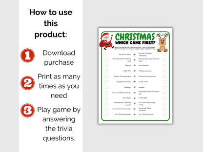 Christmas Which Came First Game