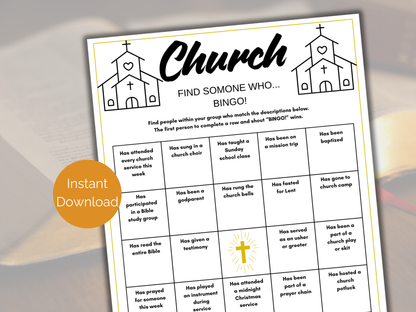 Church Find Someone Who Game