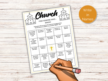 Church Find Someone Who Game
