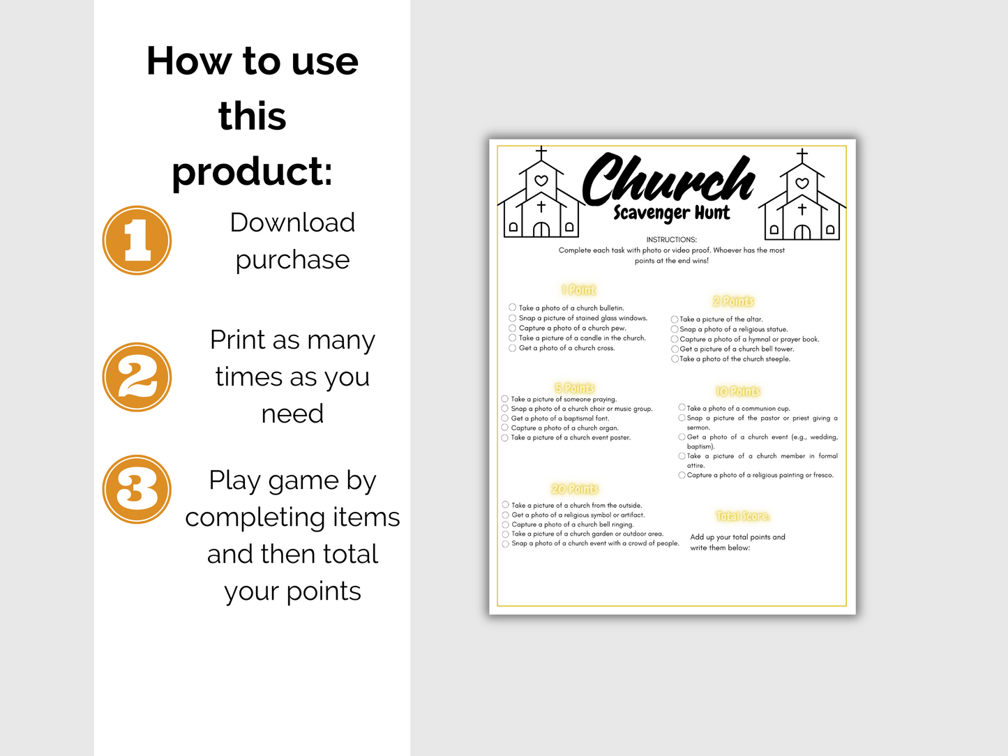 Church Scavenger Hunt