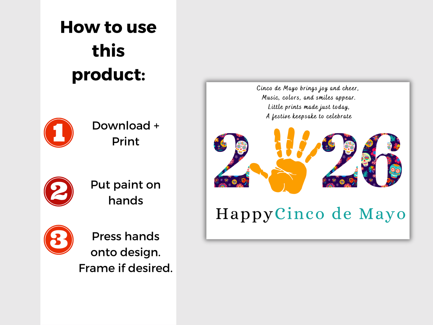 Cinco De Mayo Handprint Art Bundle