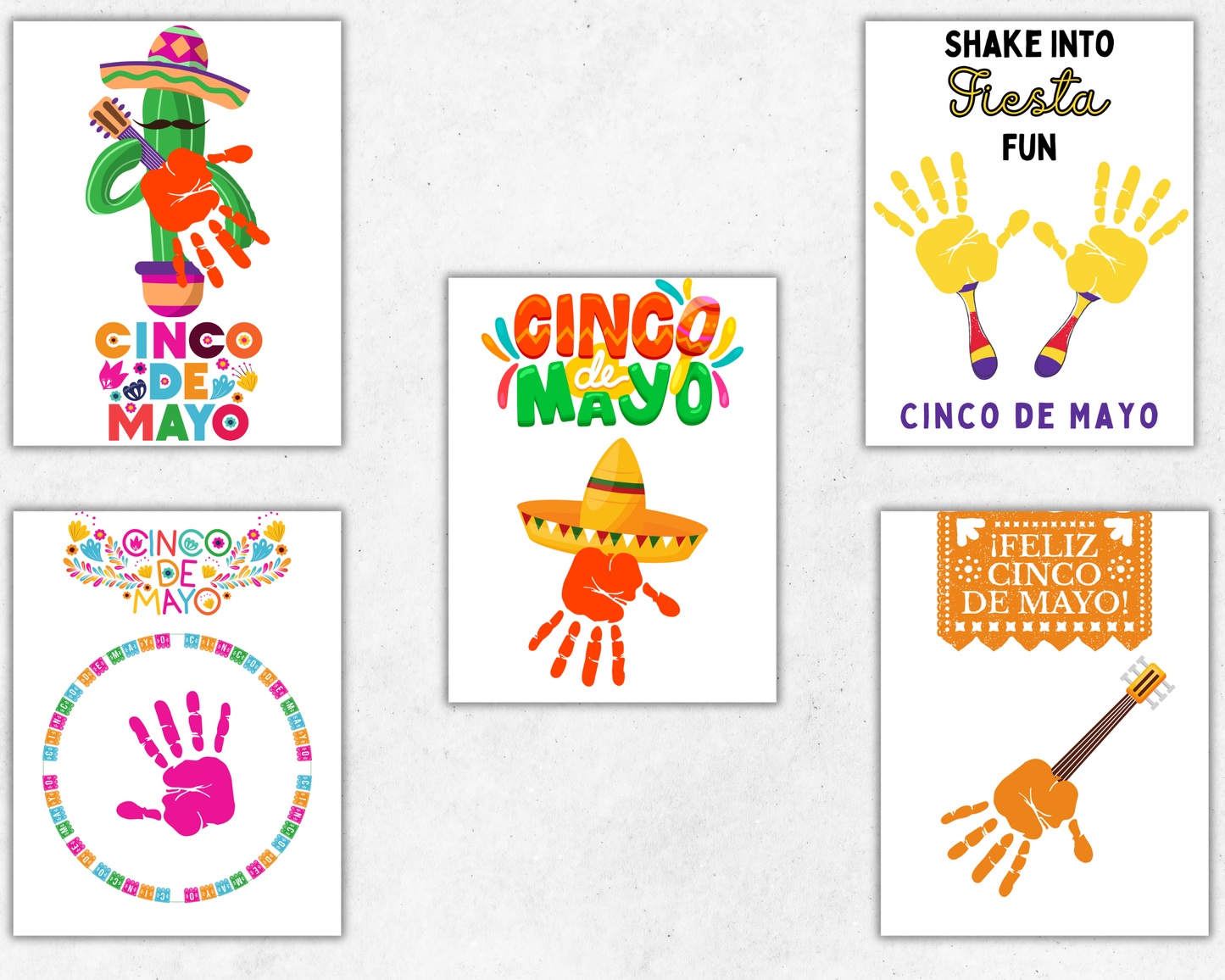 Cinco De Mayo Handprint Art Bundle