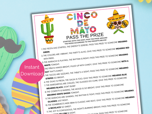 Cinco de Mayo Pass The Prize