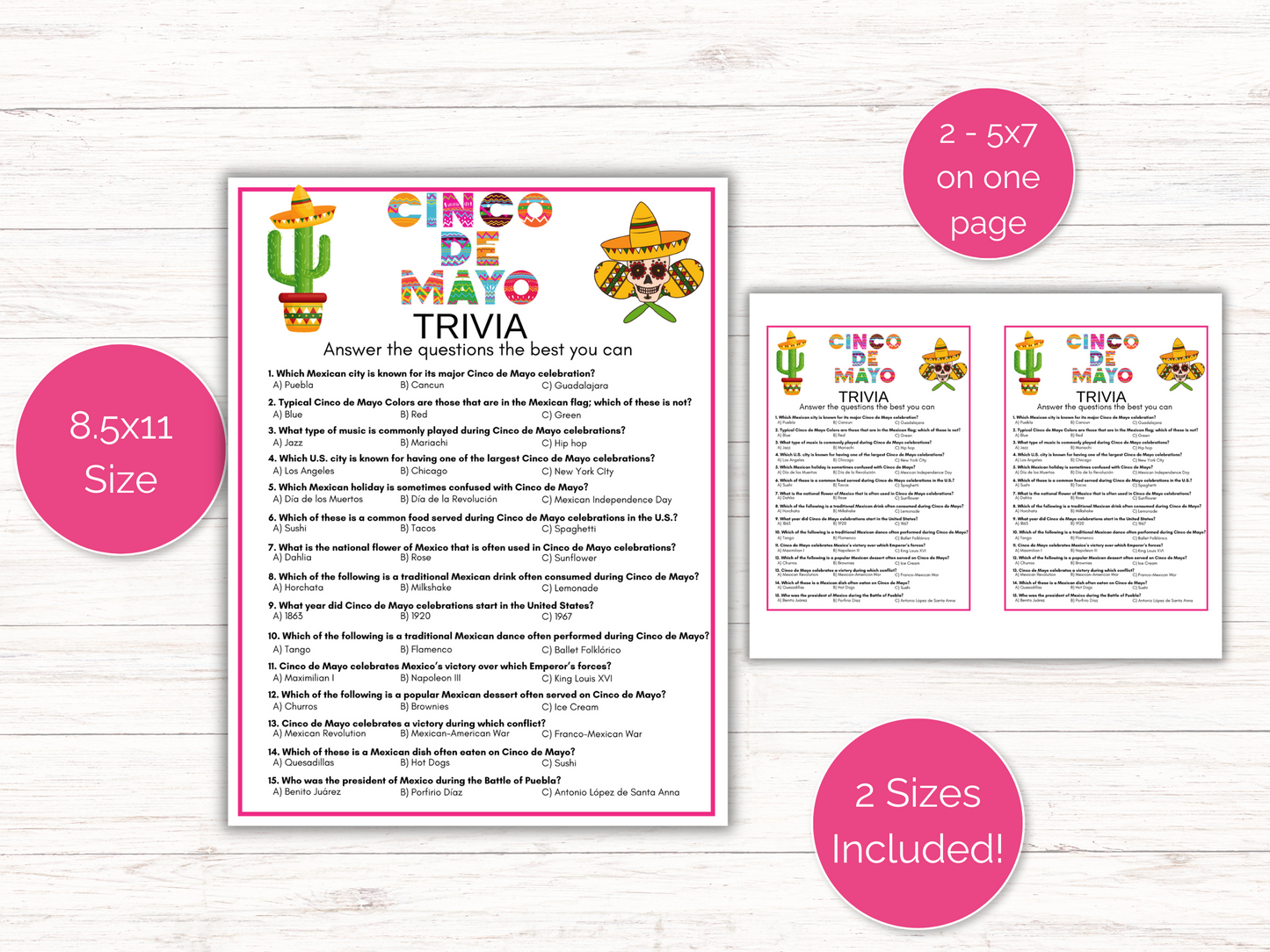 Cinco de Mayo Trivia Game