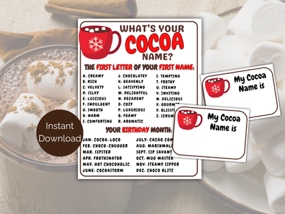 What's Your Cocoa Name