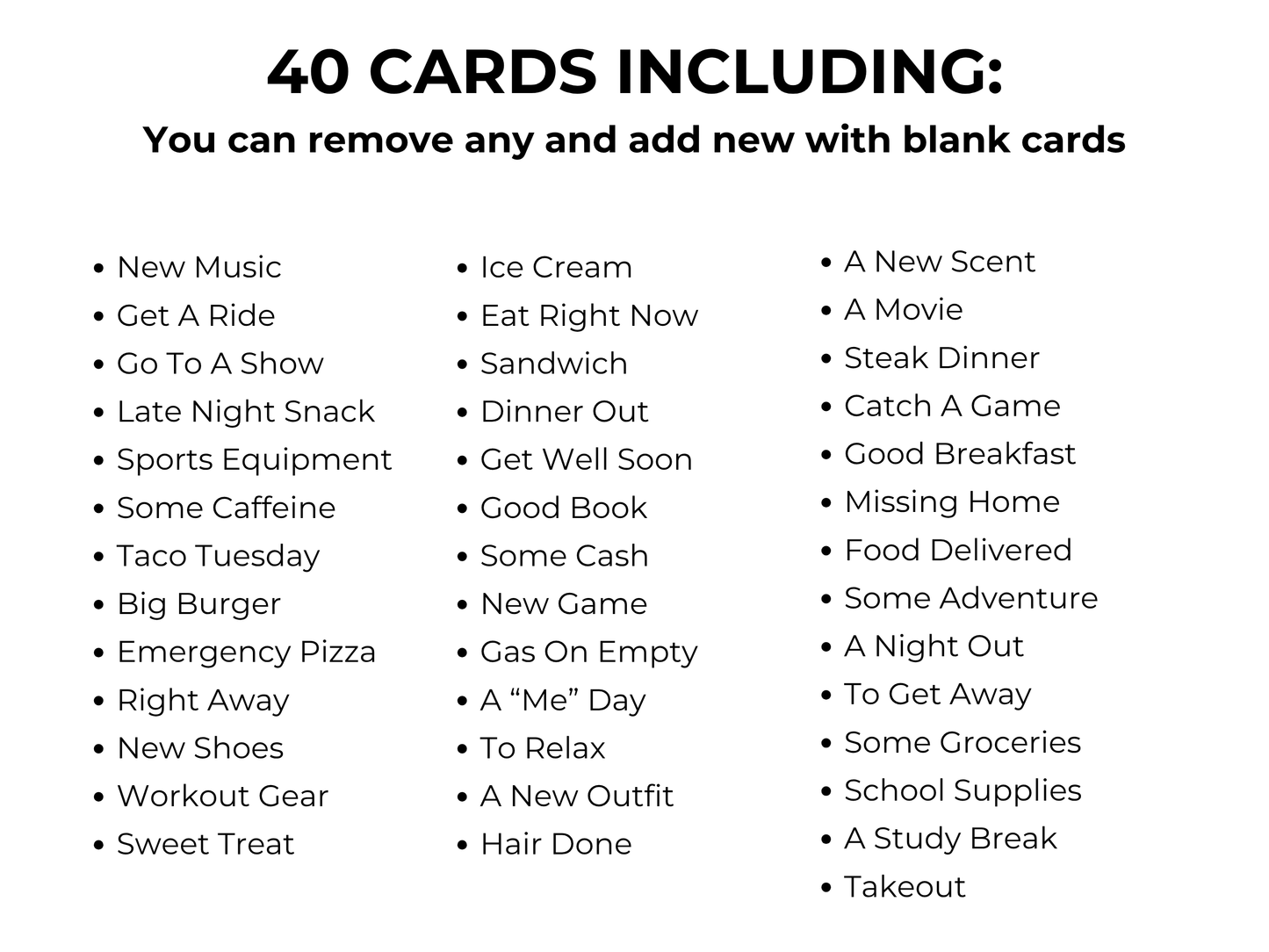 College Gift Card Book Editable or Printable