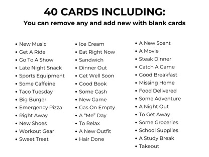 College Gift Card Book Editable or Printable