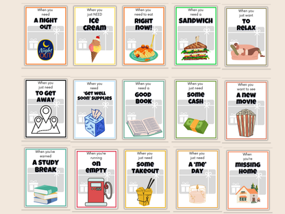 College Gift Card Book Editable or Printable