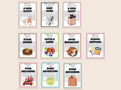 College Gift Card Book Editable or Printable