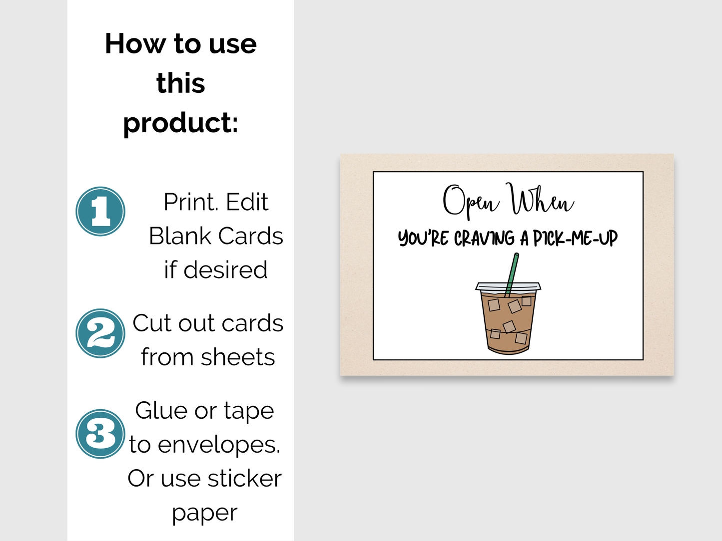 Open When Envelope Labels for College