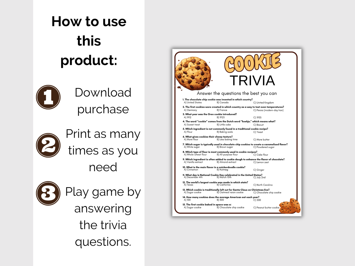 Cookie Trivia