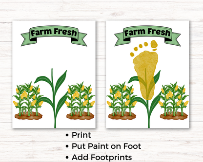 Corn Fall Handprint Art