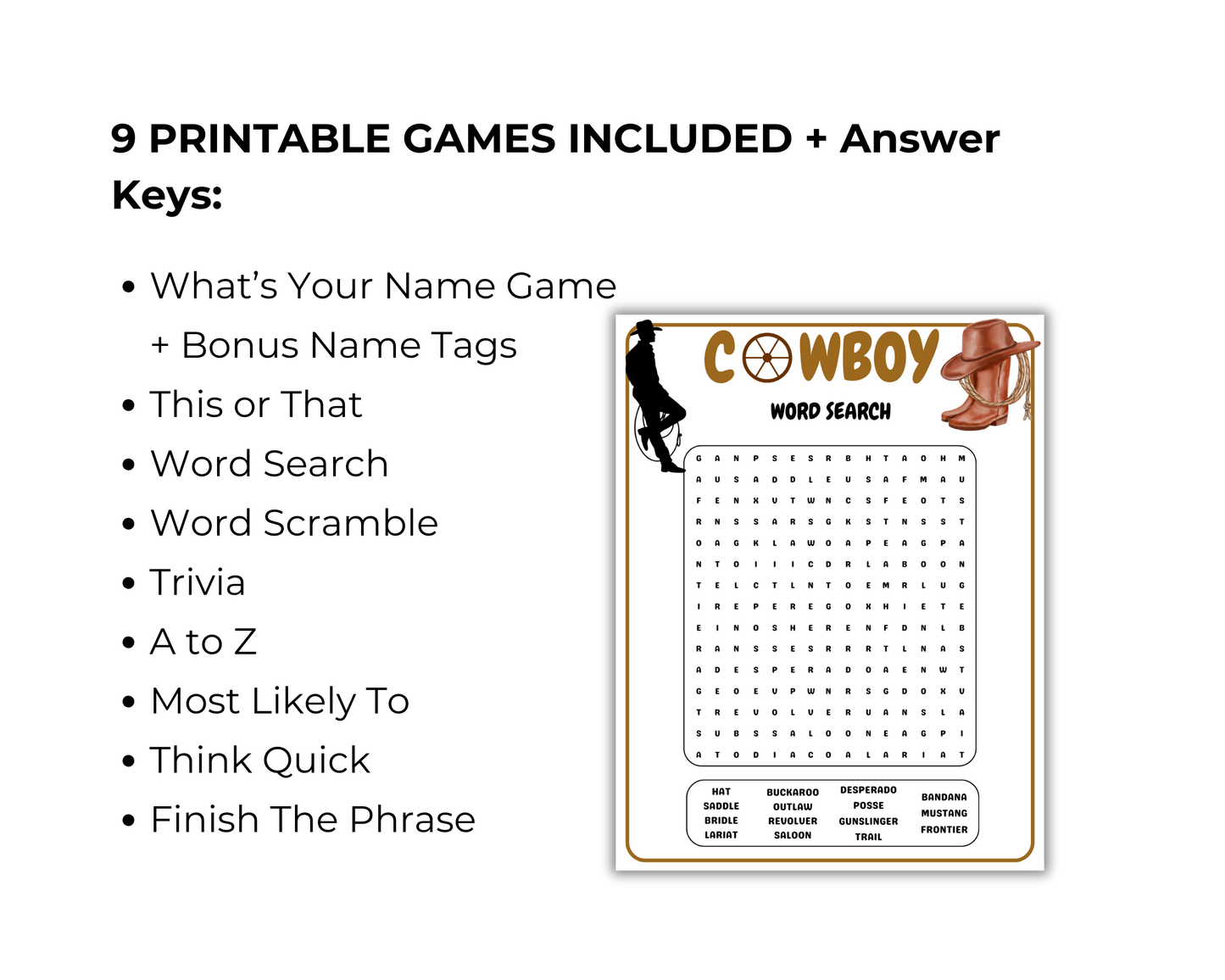 Cowboy Game Bundle