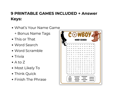 Cowboy Game Bundle