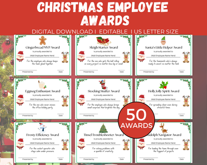 Funny Christmas Employee Awards