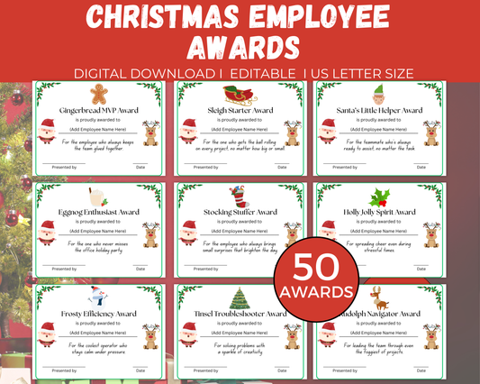 Funny Christmas Employee Awards