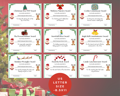 Funny Christmas Employee Awards