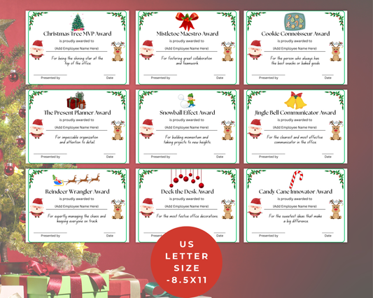Funny Christmas Employee Awards